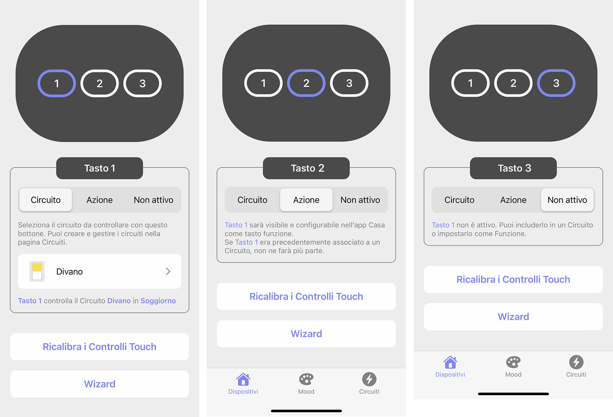 App WiOO e alcune impostazioni dal menù Dispositivi